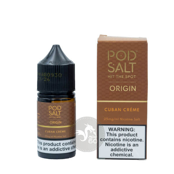 خرید سالت تنباکو وانیل پاد سالت (30میل) POD SALT ORIGIN CUBAN CREME