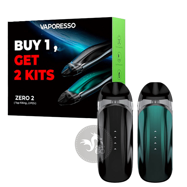 خرید پک دو عددی پاد سیستم زیرو 2 ویپرسو VAPORESSO ZERO 2 TWIN PACK