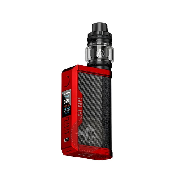 خرید ویپ سنتاروس کیو 200 لاست ویپ LOST VAPE CENTAURUS Q200 رنگ Matte red carbon fiber