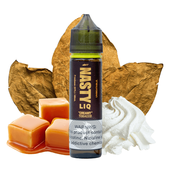 خرید جویس تنباکو کارامل خامه نستی (60 میل) NASTY LIQ CREAMY TOBACCO