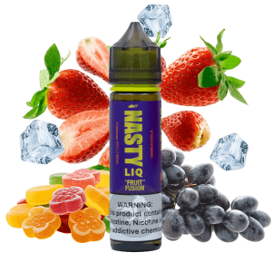 خرید جویس پاستیل انگور توت فرنگی نستی (60 میل) Nasty Liq Fruit Fusion