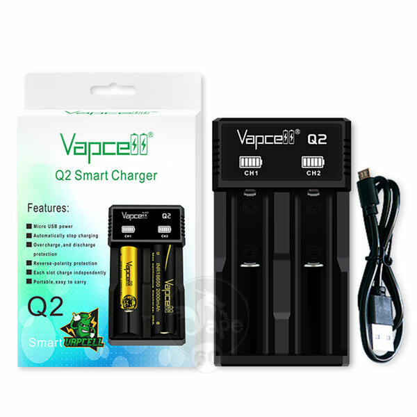 شارژر هوشمند دوتایی ویپ سل کیو 2 VAPCELL Q2 2-SLOT SMART