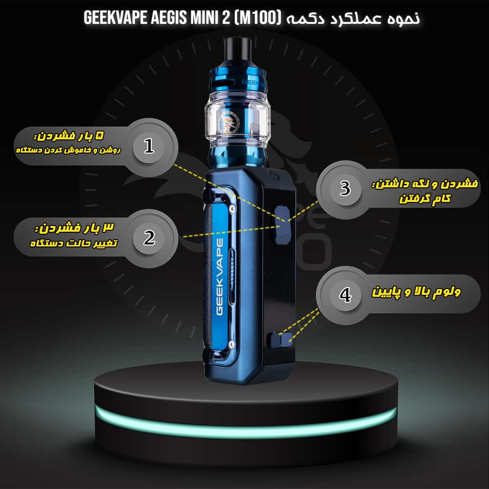 خرید ویپ ایجیس مینی 2 گیک ویپ GEEKVAPE AEGIS MINI 2