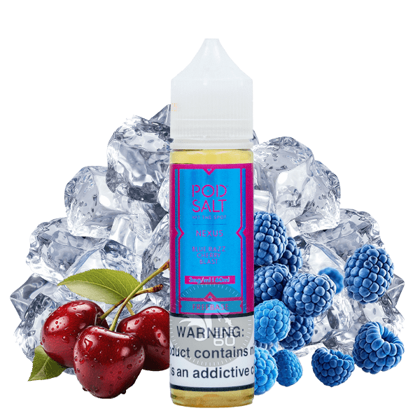 خرید جویس تمشک گیلاس یخ پاد سالت (60میل) Pod Salt Blue Razz Cherry Blast