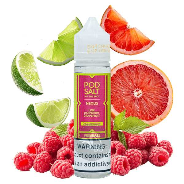 خرید جویس لیمو تمشک پاد سالت (60میل) Pod Salt Lime Raspberry Grapefruit