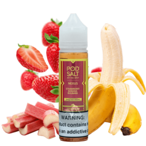 خرید جویس توت‌فرنگی موز پاد سالت (60میل) Pod Salt Strawberry Banana Rhubarb