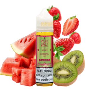 خرید جویس توت فرنگی هندوانه (60میل) Pod Salt Strawberry Watermelon Kiwi