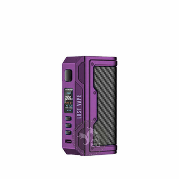 خرید ماد تلیما کوئست لاست ویپ LOST VAPE THELEMA QUEST 200W BOX MOD رنگ Mystic Purple Carbon Fiber