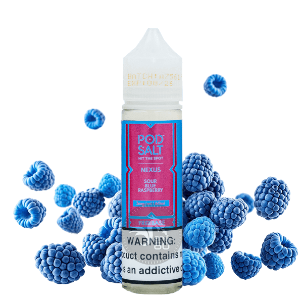 خرید جویس تمشک آبی پاد سالت (60میل) POD SALT SOUR BLUE RASPBERRY