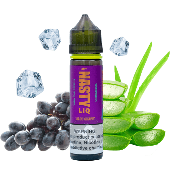 خرید جویس آلوئه ورا انگور یخ نستی (60میل) NASTY LIQ ALOE GRAPE