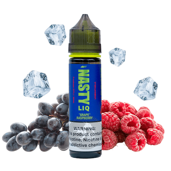 خرید جویس انگور تمشک یخ نستی (60میل) NASTY LIQ GRAPE RASPBERRY