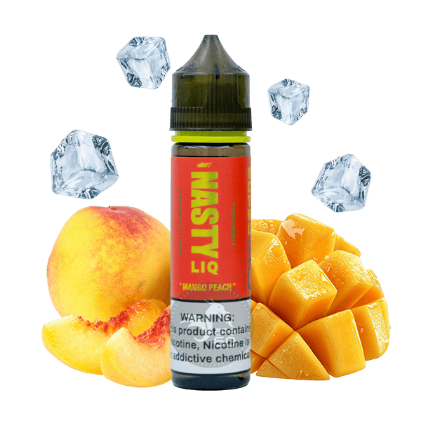 خرید جویس انبه هلو یخ نستی (60میل) NASTY LIQ MANGO PEACH