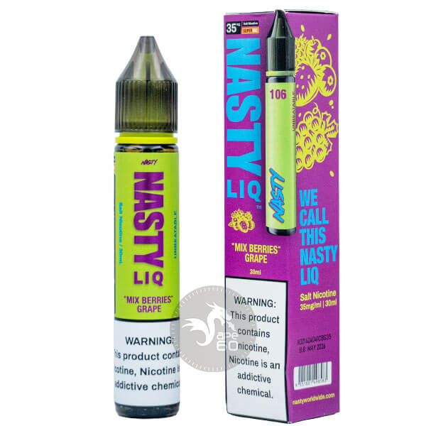 خرید سالت انگور توت فرنگی یخ نستی (30میل) NASTY LIQ MIX BERRIES GRAPE