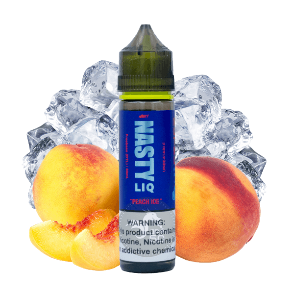 خرید جویس هلو یخ نستی (60میل) NASTY LIQ PEACH ICE