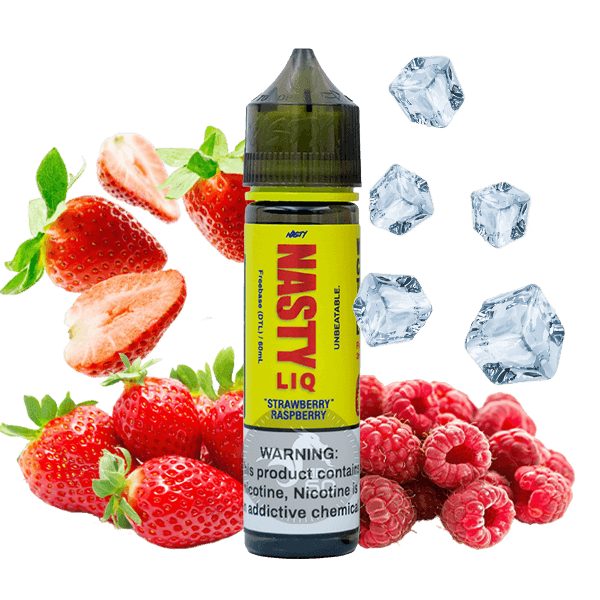 خرید جویس توت فرنگی تمشک یخ نستی (60میل) NASTY LIQ STRAWBERRY RASPBERRY