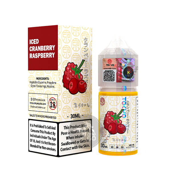 خرید سالت زغال اخته تمشک یخ توکیو (30میل) TOKYO ICED CRANBERRY RASPBERRY