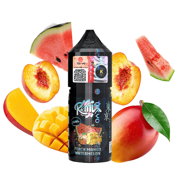 خرید سالت هلو انبه هندوانه توکیو (30میل) TOKYO REMIX PEACH MANGO WATERMELON